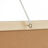 Afbeelding van Relaxdays krijtbord met houten lijst, afwasbaar, 40 x 60 cm, zwart, voor bureau of kantoor