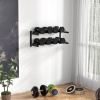 Afbeelding van SPORTNOW Stalen Hantelstandaard - Zwart - 98L x 40B x 35H cm