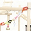 Afbeelding van Pawhut Vogelstandaard - Grenenhout, Roestvrij Staal - 48L x 38B x 95H cm - Natuurhout