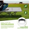 Afbeelding van tillvex® Campingbed, opvouwbaar met draagtas, tot 200 kg, extra breed, voor binnen en buiten