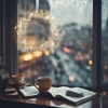 Afbeelding van LED lichtkrans - Ø 30 cm - binnen raamdecoratie - hangend - sfeerlamp op batterijen - zilver