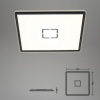 Afbeelding van Briloner Leuchten - Led-plafondlamp, 22 W, 3000 lumen, vierkant, wit-zwart met achtergrondlicht