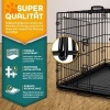 Afbeelding van TRESKO Opvouwbare Hondenkooi 122 x 74,5 x 80,5 cm met 2 Deuren voor Auto en Thuis