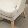 Afbeelding van HOMCOM eetkamerstoel met armleuningen - moderne gestoffeerde stoel 63 x 69 x 79,5 cm