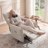 Afbeelding van HOMCOM Elektrische Relaxstoel - Polyester - 88L x 76B x 111H cm - Beige