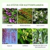 Afbeelding van Outsunny Tuinboog van staal - 50B x 181H cm - Zwart