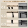 Afbeelding van Homcom Salontafel - MDF, Staal - 100L x 50B x 45H cm - Eikenhout