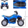 Afbeelding van AIYAPLAY Elektrische kinderauto Blauw, Kunststof en Metaal 65,5 x 38,5 x 43,5 cm