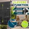 Afbeelding van tillvex® Klemluifel, verticale zonwering, B x D 200 x 180 cm, antraciet