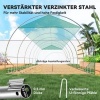 Afbeelding van Outsunny Folietunnel kas van kunststof en staal - 600L x 300B x 198H cm 