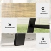 Afbeelding van Outsunny Salontafel van Metaal - 100 x 55 x 45 cm - Bruin