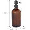 Afbeelding van Set van 2 glazen zeeppompen - 500 ml