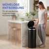 Afbeelding van HOMCOM Sensor Prullenbak - Roestvrij staal, 30,5L - Zwart