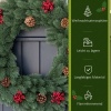 Afbeelding van HOMCOM Kerstkrans PE Ø60 x 8T cm Groen