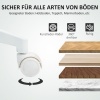 Afbeelding van HOMCOM Ergonomische Bureau Stoel met Armleuningen en Voetring, Verstelbare Draai Stoel Grijs