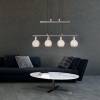 Afbeelding van Globo hanglamp Elliott nikkel metaal grote eettafel lamp E14_LED