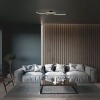 Afbeelding van Briloner REY Plafond- en Wandlamp met Glittereffect - 12W - 1400 lm - Warm Wit - Zwart