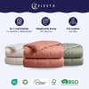 Afbeelding van Zelesta Premium 4-seizoenen dekbed 135x220 - dons - olijf & mint