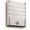 Afbeelding van Philips Raccoon buitenwandlamp met sensor - 1 licht - RVS