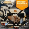 Afbeelding van TRESKO® Opvouwbare hondenbox met likmat en spatel, L, 70 x 52 x 52 cm, beige