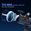 Afbeelding van Outsunny Telescoop voor Beginners - 114mm Apertuur, 470mm met Statief en Draagtas - Donkerblauw