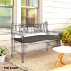 Afbeelding van Outsunny Buiten zitkussen - Polyester, schuim - 110L x 46B x 6,5H cm - Donkergrijs