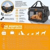 Afbeelding van TRESKO® Opvouwbare hondenbox met likmat en spatel, L, 70 x 52 x 52 cm, voor honden en katten