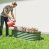 Afbeelding van Outsunny Tuinbed - Verzinkt staal - 150L x 62B x 30H cm - Groen