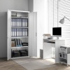 Afbeelding van HOMCOM archiefkast - staal - 80 L × 40 B × 180 H cm - wit