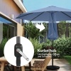 Afbeelding van Outsunny Tuinparasol Metaal, Polyester - Ø295 x 242H cm - Blauw