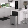 Afbeelding van Curver Decobin Prullenbak - 65L - Rechthoekig - Zilver Metallic