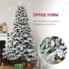 Afbeelding van HOMCOM Kunststof Kerstboom 105x105x180 cm - Wit