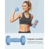 Afbeelding van SONGMICS SYL906QZ01 - Set van 2 hexagonale vinyl dumbbells van 3 kg voor thuis en sportschool
