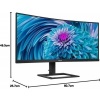 Afbeelding van Philips 346E2CUAE - QHD Curved Ultrawide Monitor - USB-C 65W - 34 Inch