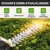 Afbeelding van Outsunny Heggenschaar - ABS, 65Mn - 47L x 8,5B x 12H cm - Zwart