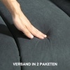 Afbeelding van HOMCOM Relaxstoel Polyester 97L x 88B x 101H cm Donkergrijs