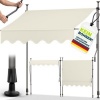 Afbeelding van Tillvex Balkonluifel met handslinger, UV-bestendig en verstelbaar (Zand, 150 cm)