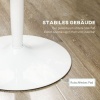 Afbeelding van HOMCOM - Eettafel van MDF en staal - 70x70x75 cm - Wit
