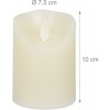 Afbeelding van LED kaarsen set van 4 met timer en bewegende vlam - 10 x 7,5 cm - op batterij