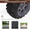 Afbeelding van HOMCOM elektrische quad kinderauto 6V met LED koplamp voor 18-36 maanden, zwart 66 x 44 x 42 cm