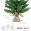 Afbeelding van HOMCOM tafelkerstboom - Ø44x60 cm - linnen/PVC/cement