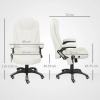 Afbeelding van TRUUSK Ergonomische Bureaustoel met Vibratiemassage en Verwarming - Verstelbaar en Ligfunctie