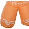 Afbeelding van HOMCOM Opblaasbare Gemberkoekman Geel 170 x 65 x 240 cm van Polyester