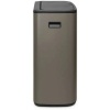 Afbeelding van Brabantia Bo Touch Bin Prullenbak - 60 liter - 1 vak - Platina