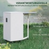 Afbeelding van HOMCOM Strijkplankkast van spaanplaat, 100% polyester - Wit - 99,5L x 43B x 83H cm