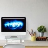 Afbeelding van Glazen tv-verhoger - Monitorstandaard - Verstelbare laptopstandaard 9-11 cm - 70x24 cm transparant