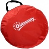 Afbeelding van Outsunny Strandmuschel van polyester, stalen draad - 200L x 150B x 119H cm - Rood