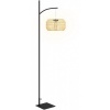Afbeelding van Outsunny Rieten Lamp Staal, PE-rattan 44L x 32B x 178H cm Geel