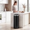 Afbeelding van HOMCOM Sensor Prullenbak - Roestvrij staal, 30,5L - Zwart