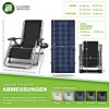 Afbeelding van tillvex® Opvouwbare Ligstoel tot 200kg | Weerbestendig Zonnebed voor Tuin & Balkon